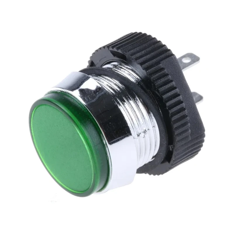 Signal Construct Green Panel Mount Indicator, 24V, 28V, 20mA, IP67 Protection, Prominent Bezel SKCD 16714