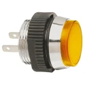 Signal Construct LED Yellow Panel Mount Indicator 16 mm, Tab Termination, IP67, 12-14V SKCD 16112