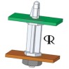 Essentra Nylon Studded Fixing PCB Spacer for 4 mm PCB Hole, Thread Size M4, Threaded Stud Length 6.4 mm MSCBS-14-01