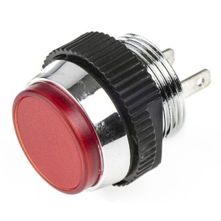 Signal Construct Red Panel Mount Indicator 24, 28V, 20mA, IP67, Prominent Bezel SKCD 16014