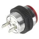Signal Construct Red Panel Mount Indicator 24, 28V, 20mA, IP67, Prominent Bezel SKCD 16014