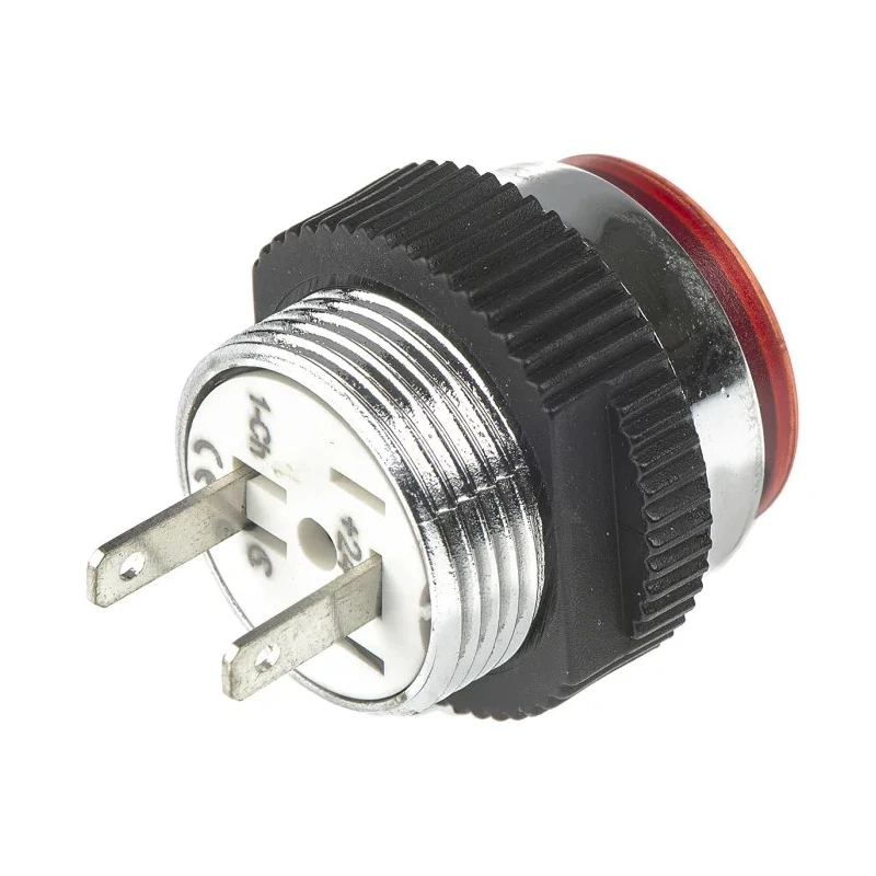 Signal Construct Red Panel Mount Indicator 24, 28V, 20mA, IP67, Prominent Bezel SKCD 16014