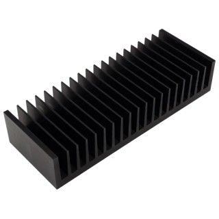 AAVID THERMALLOY Universal Rectangular Aluminium Heatsink 40 mm x 75 mm x 200 mm 0.8°C/W EM/B/75