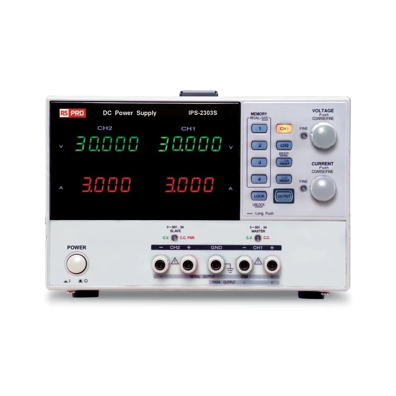 RS PRO Digital Bench Power Supply 2-Output 0 V ac to 30 V ac, 180 W, 3 A Max 123-3558