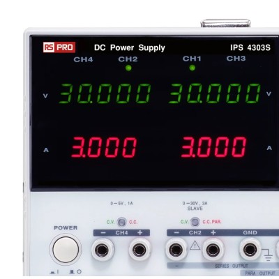 RS PRO Digital Bench Power Supply, 4-Output 0 V ac to 30 V ac, 195 W, 3 A Max 123-3561