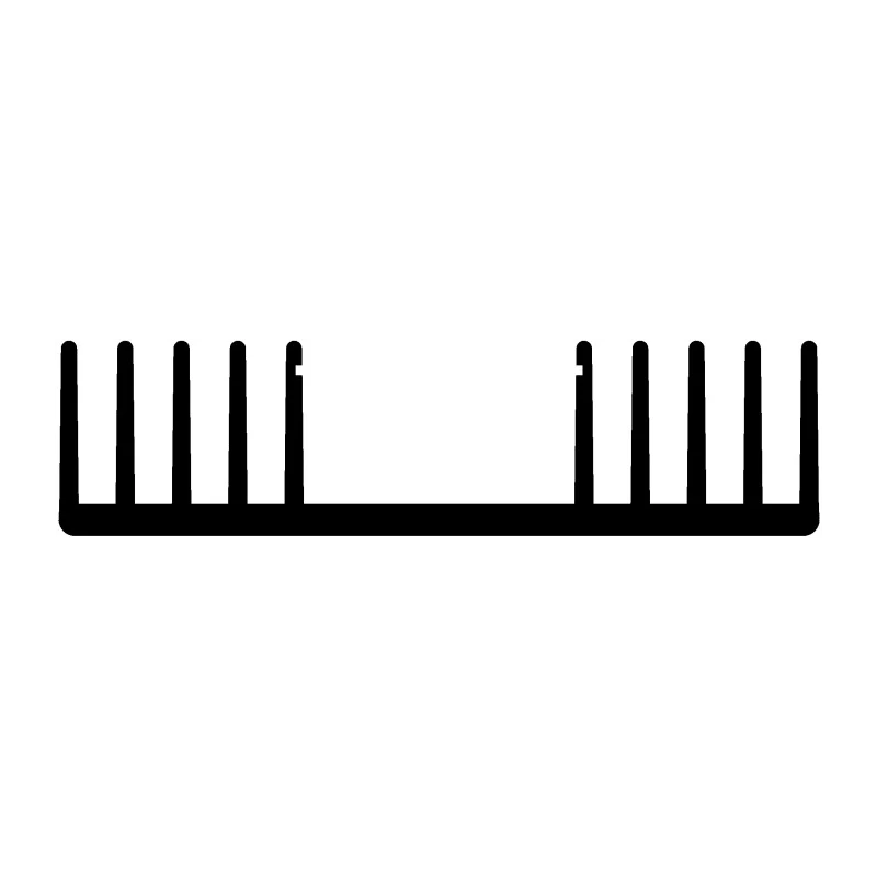 AAVID THERMALLOY Heatsink Universal Rectangular Aluminium Black 25 mm x 100 mm x 97 mm 1.9°C/W MA/B/100
