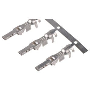 TE Connectivity Power Triple Lock Series Male Crimp Terminal 19 AWG Min Crimp, 16 AWG Max 15A Copper Alloy Tin 1971784-2