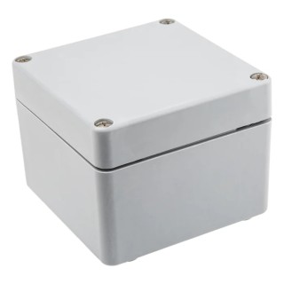 RS PRO Euronord II Series Grey Grey Lid Polyester Enclosure IP67 IP66 IK08 90 mm x 122 mm x 120 mm P 121209 ENCLOSURE