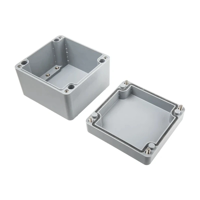 RS PRO Euronord II Series Grey Grey Lid Polyester Enclosure IP67 IP66 IK08 90 mm x 122 mm x 120 mm P 121209 ENCLOSURE
