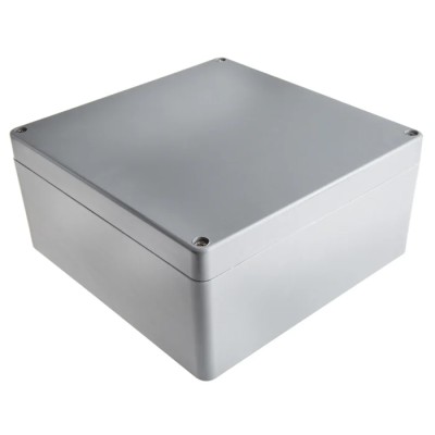 RS PRO Euronord II Series Grey Grey Lid Polyester Enclosure IP67 IP66 IK08 121 mm x 256 mm x 251 mm P 252612 ENCLOSURE