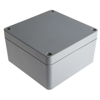 RS PRO Euronord II Series Grey Lid Polyester Enclosure IP66 IP67 IK08 91 mm x 160.5 mm x 160 mm P 161609 ENCLOSURE