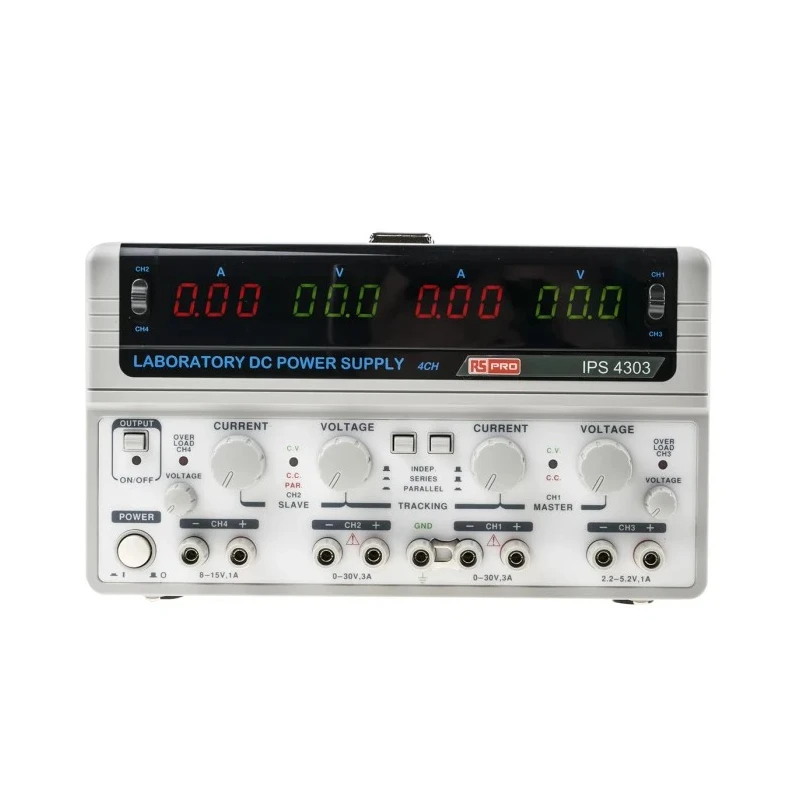 RS PRO Digital Bench Power Supply, 4-Output 5.2 V to 27.2 V, 200 W, 3 A Max 123-3567