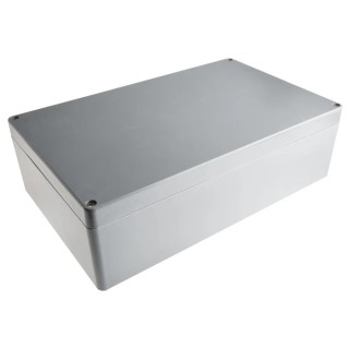 RS PRO Polyester Enclosure Euronord II Series Grey Lid IP67 IP66 IK08 120 mm x 402 mm x 250 mm P 254012 ENCLOSURE