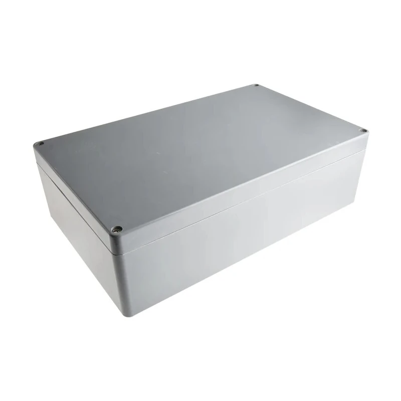 RS PRO Polyester Enclosure Euronord II Series Grey Lid IP67 IP66 IK08 120 mm x 402 mm x 250 mm P 254012 ENCLOSURE
