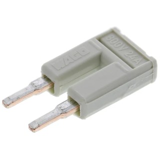 WAGO TOPJOB S Jumper Bar for Use with 2002 Series Terminal Blocks, Light Grey, 25A Current Rating 2002-402