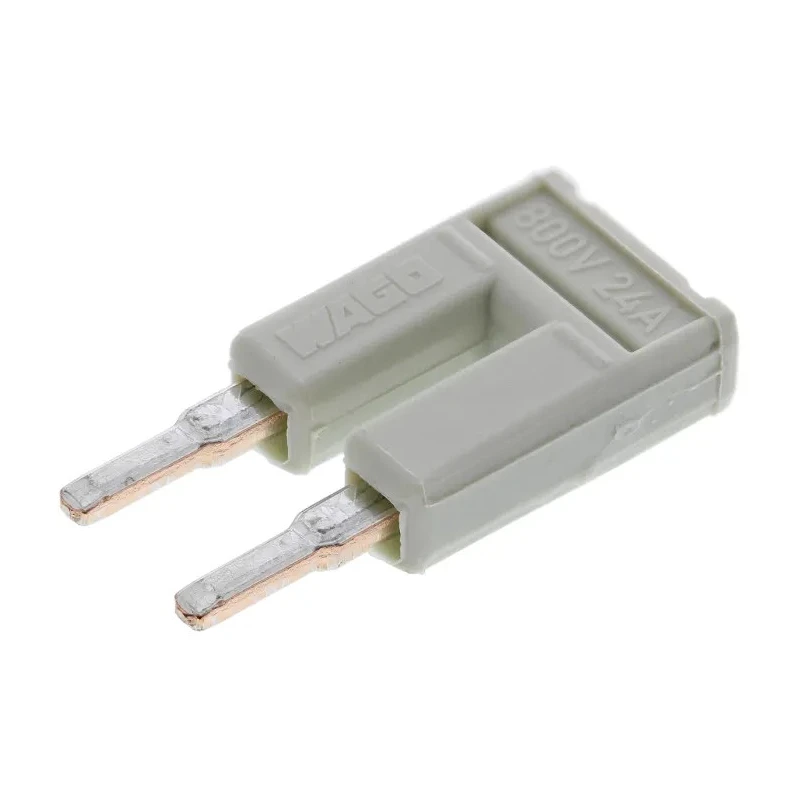 WAGO TOPJOB S Jumper Bar for Use with 2002 Series Terminal Blocks, Light Grey, 25A Current Rating 2002-402