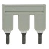 WAGO TOPJOB S 3-Way Jumper Bar for Use with 2002 Series Terminal Blocks, 25A, Light Grey, Model 2002-403