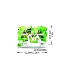 WAGO Earth Terminal Block Green Yellow 4mm² 1-Level Cage Clamp IECEx/ATEX 2004-1207