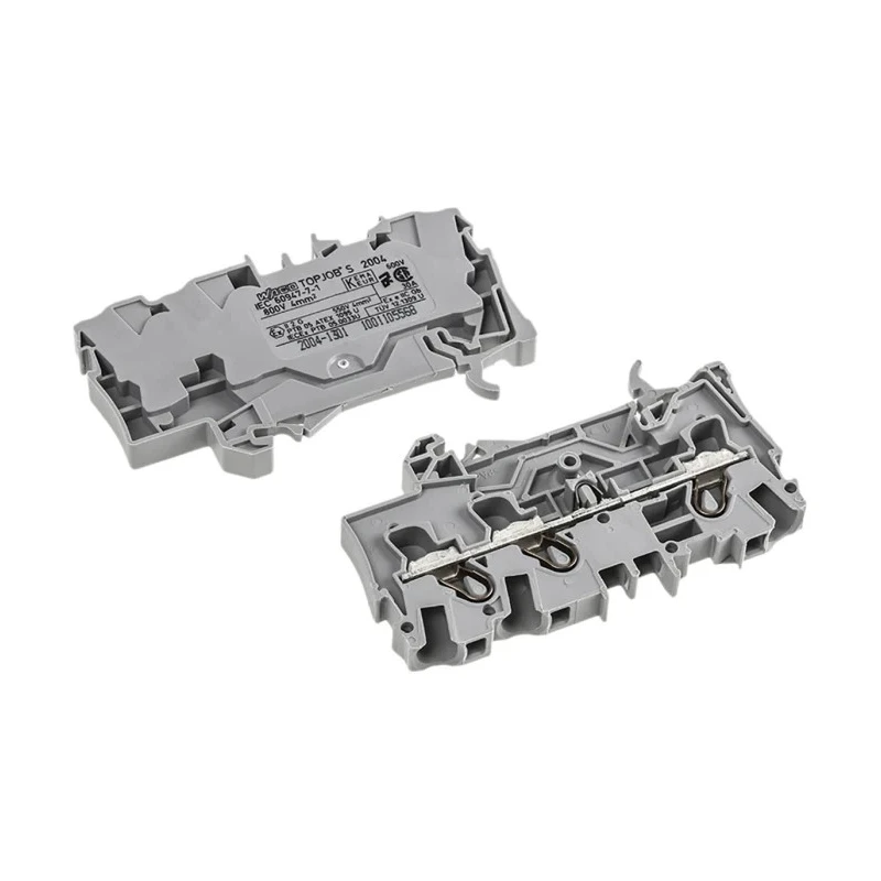 WAGO TOPJOB S 2004 Series DIN Rail Terminal Block Grey 4mm² 1-Level Cage Clamp IECEx/ATEX 2004-1301