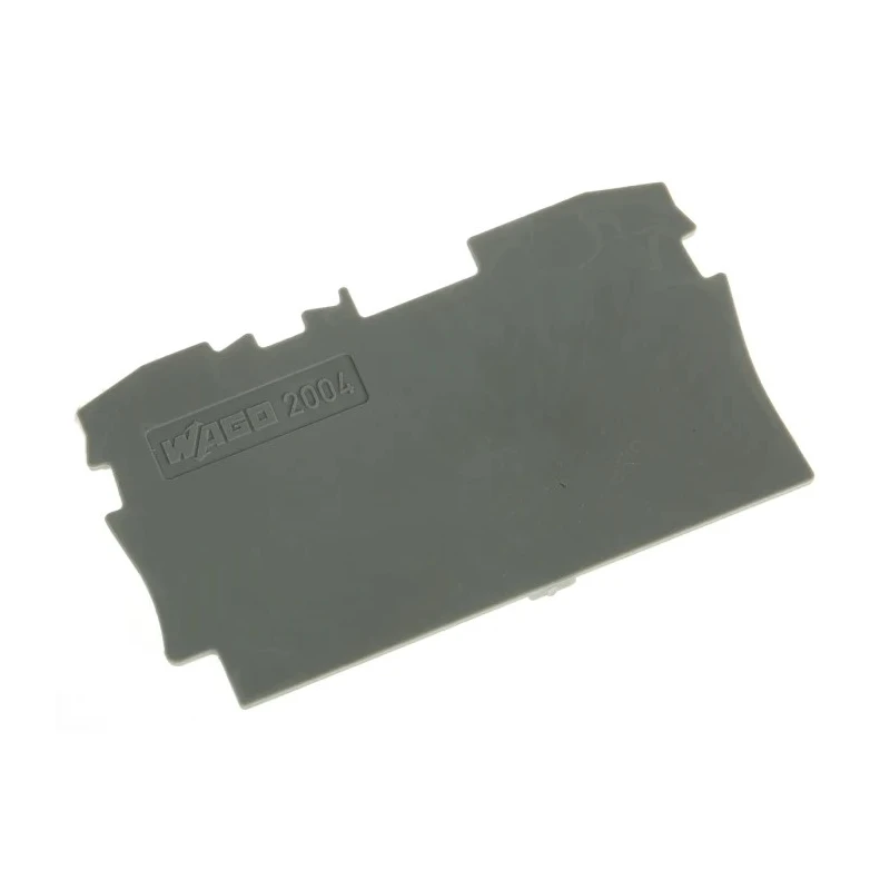 WAGO TOPJOB S 2004 Series End and Intermediate Plate, Polyamide, Grey, Snap-On Mounting 2004-1291