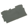 WAGO TOPJOB S 2004 Series End and Intermediate Plate, Polyamide, Grey, Snap-On Mounting 2004-1291