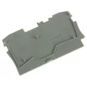 WAGO TOPJOB S 2004 Series End and Intermediate Plate, Polyamide, Grey, Snap-On Mounting 2004-1291