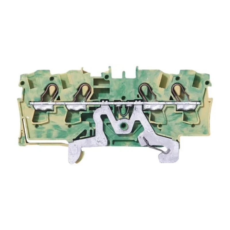 WAGO TOPJOB S 2004 Series Earth Terminal Block Green Yellow 4mm² 1-Level Cage Clamp IECEx ATEX 2004-1407