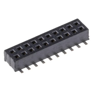 Samtec CLP Series Straight Surface PCB Socket 20-Contact 2 Row 1.27 mm Pitch Solder CLP-110-02-L-D