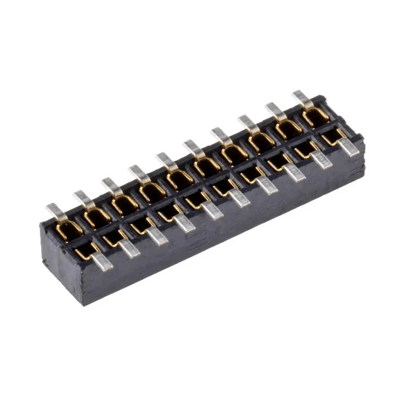 Samtec CLP Series Straight Surface PCB Socket 20-Contact 2 Row 1.27 mm Pitch Solder CLP-110-02-L-D