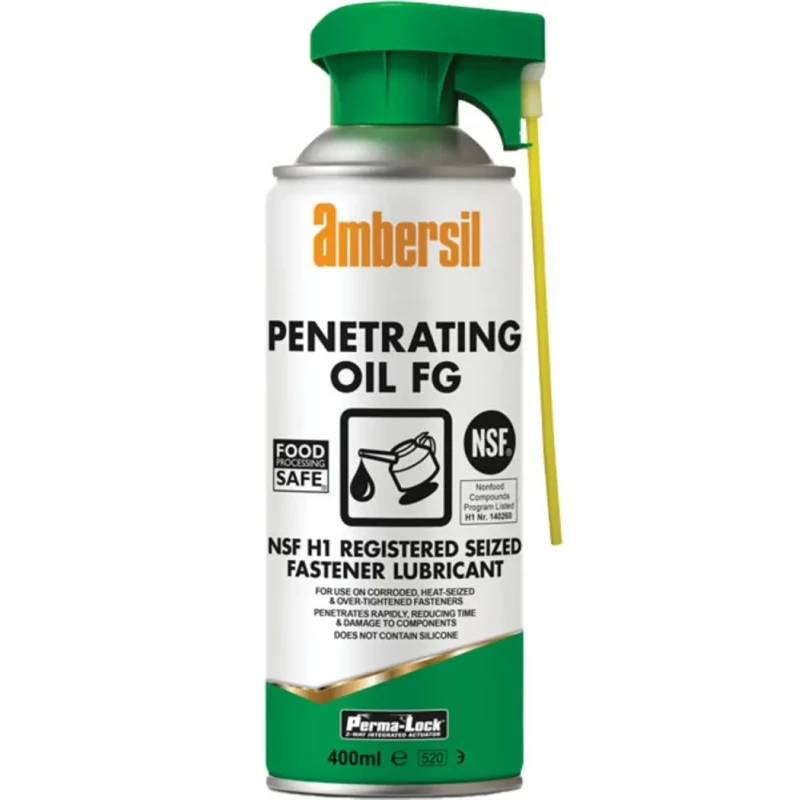 Ambersil 400 ml Perma-Lock Penetrating Oil FG Oil Aerosol for Food and Industrial Applications 30256