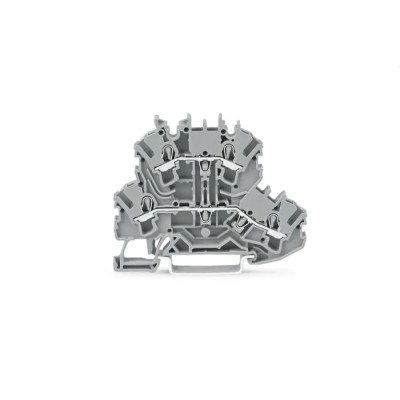 WAGO TOPJOB S 2002 Series Feed Through Terminal Block 2-Level, Grey, 2.5mm², Cage Clamp IECEx/ATEX 2002-2201