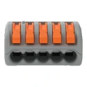 WAGO 222 Series Lever Connector 5-Way 12AWG 28 AWG Wire 32A Cage Clamp 222-415