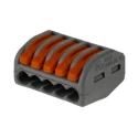 WAGO 222 Series Lever Connector 5-Way 12AWG 28 AWG Wire 32A Cage Clamp 222-415