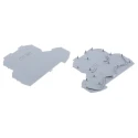 WAGO TOPJOB S 2002 Series End & Intermediate Plate for Use with 2000 Series Double Level Terminal Blocks IECEx 2002-2291