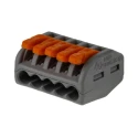 WAGO 222 Series Lever Connector 5-Way 12AWG 28 AWG Wire 32A Cage Clamp 222-415