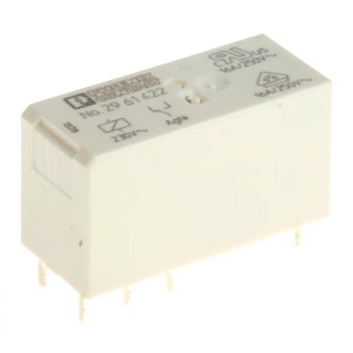 Phoenix Contact DIN Rail Power Relay 230V AC Coil 16A Switching Current SPDT 2961422