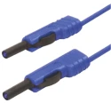 Hirschmann Test & Measurement Connector Test Lead 16A 30V AC, 60V DC, Blue, 1m Lead Length 973646102