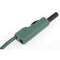 Hirschmann Test & Measurement Connector Test Lead 16A, 30 V AC, 60 V DC, Green, 1 m Lead Length 973646104