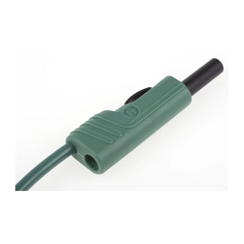 Hirschmann Test & Measurement Connector Test Lead 16A, 30 V AC, 60 V DC, Green, 1 m Lead Length 973646104