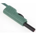 Hirschmann Test & Measurement Connector Test Lead 16A, 30 V AC, 60 V DC, Green, 1 m Lead Length 973646104
