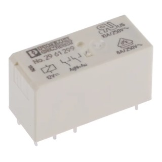 Phoenix Contact DIN Rail Power Relay 12V DC Coil 10A DPDT 2961299