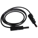 Hirschmann Test & Measurement Connector Test Lead 16A, 30 V AC, 60 V DC, Black, 1 m Lead Length 973646100