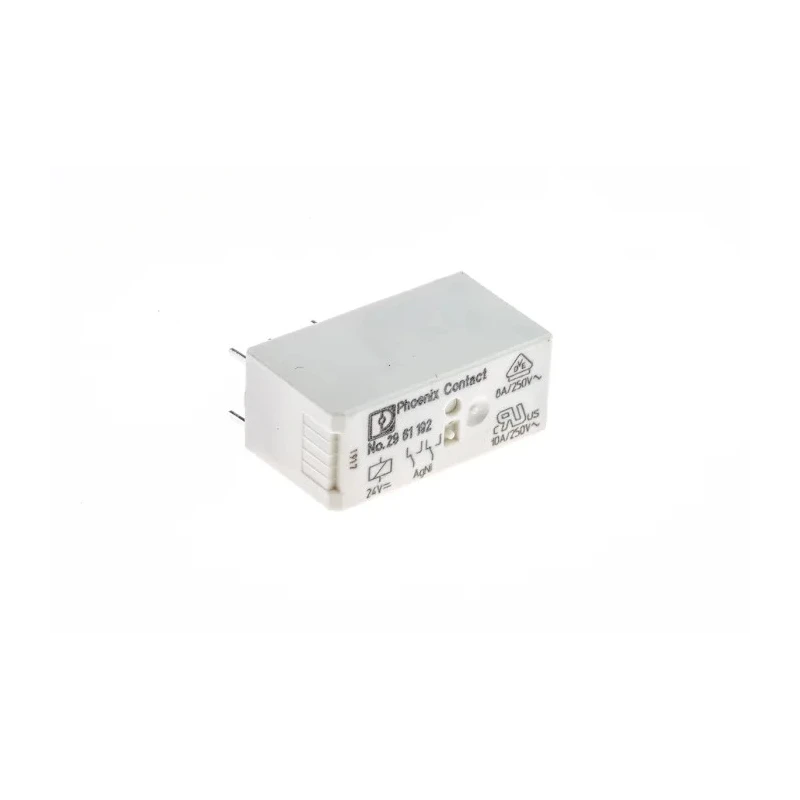 Phoenix Contact Power Relay PCB Mount 24V DC Coil 8A Switching Current DPDT 2961192