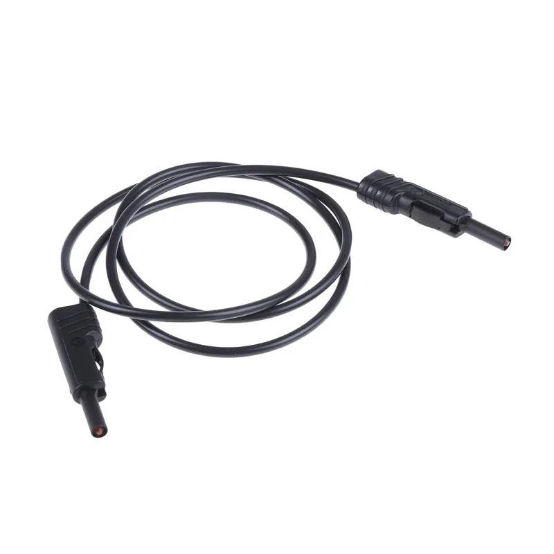Hirschmann Test & Measurement Connector Test Lead 16A, 30 V AC, 60 V DC, Black, 1 m Lead Length 973646100