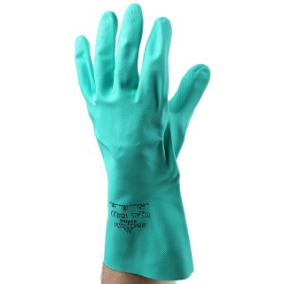 Polyco Healthline Green Nitrile Coated Work Gloves Size 10 Model 927