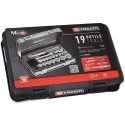 Facom 19-Piece 1/2 in 6 Point Socket Set Chrome Vanadium Steel Bright Chrome Finish S.161-2P6PB