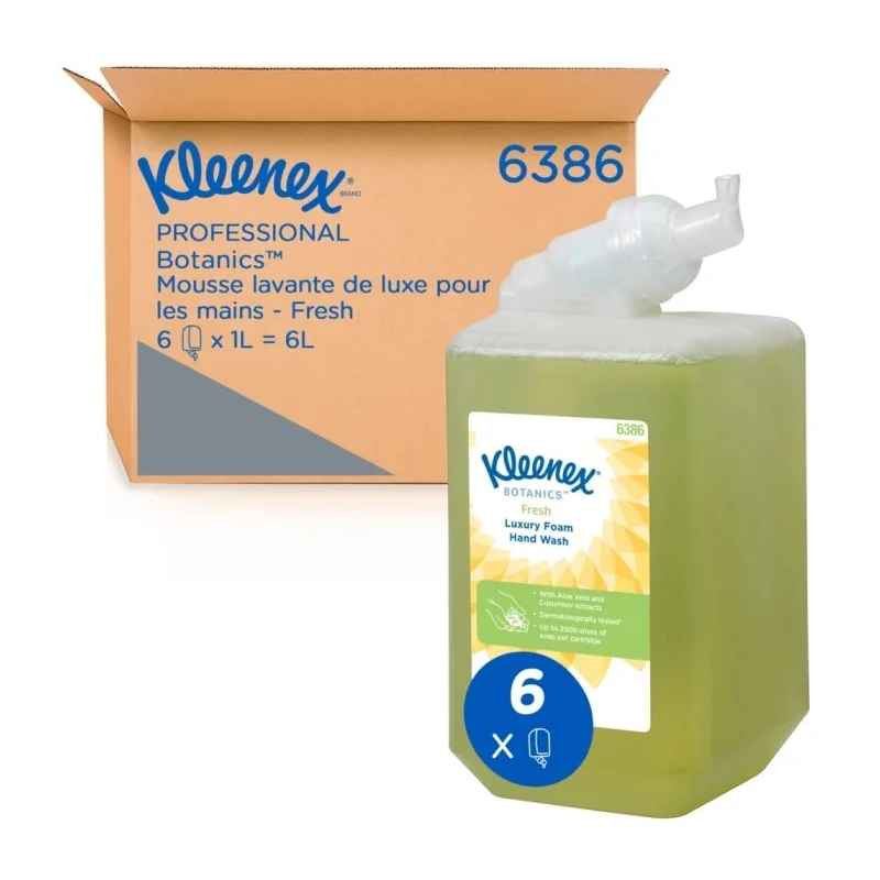 KLEENEX Fresh Fruity Botanics Fresh Savon Hand Soap Foam 1 L Cartridge 6386