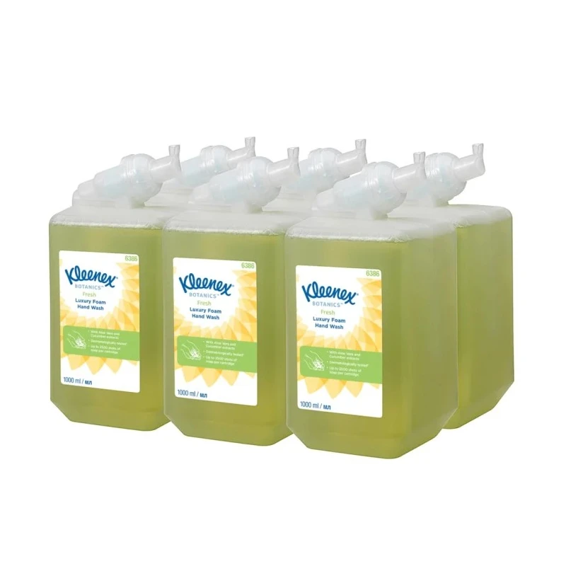 KLEENEX Fresh Fruity Botanics Fresh Savon Hand Soap Foam 1 L Cartridge 6386