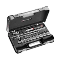 Facom 26-Piece 1/2 in 6 Point Socket Set with Chrome Vanadium Steel S.161-4P6PB