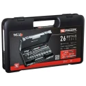 Facom 26-Piece 1/2 in 6 Point Socket Set with Chrome Vanadium Steel S.161-4P6PB